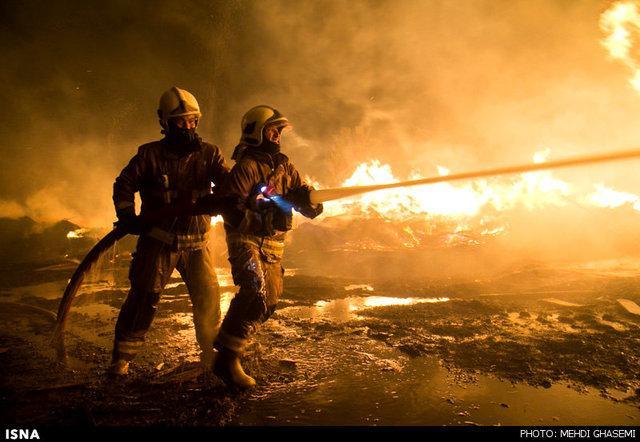 مصدومیت هفت نفر در حادثه آتش سوزی شیراز